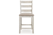 Skempton Two-tone Counter Height Dining Table and 6 Barstools -  Ashley - Lara Furniture