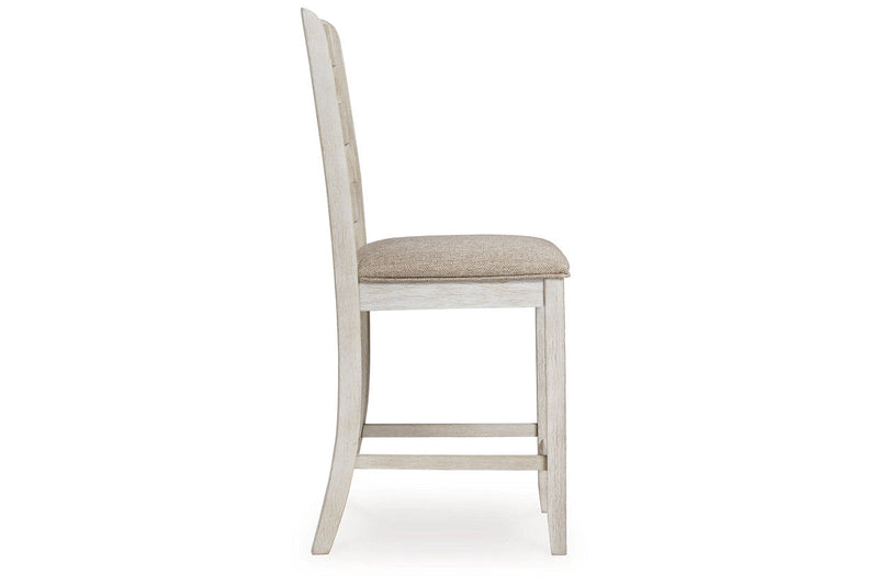 Skempton Two-tone Counter Height Dining Table and 6 Barstools -  Ashley - Lara Furniture