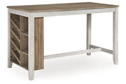 Skempton Two-tone Counter Height Dining Table and 6 Barstools -  Ashley - Lara Furniture