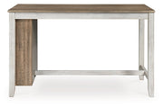 Skempton Two-tone Counter Height Dining Table and 6 Barstools -  Ashley - Lara Furniture