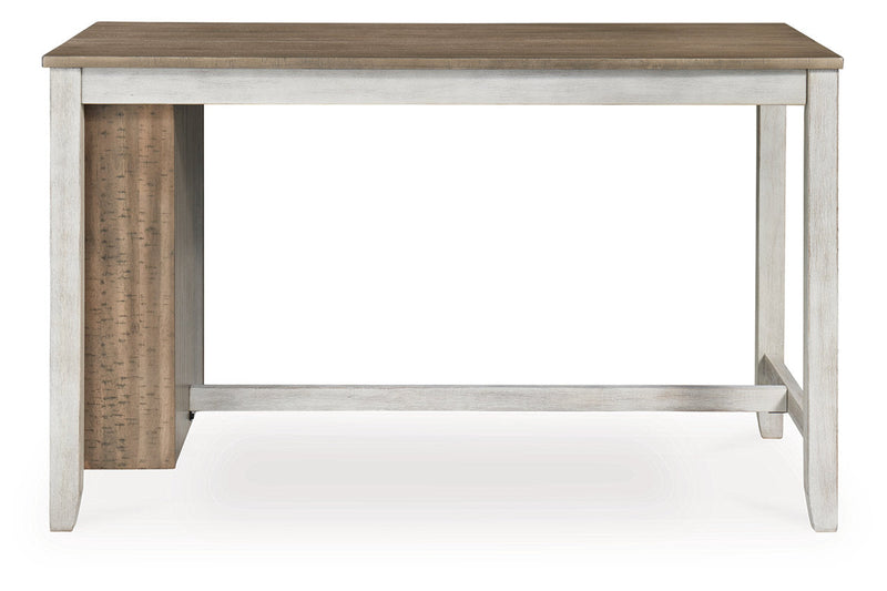 Skempton Two-tone Counter Height Dining Table and 6 Barstools -  Ashley - Lara Furniture