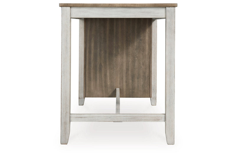 Skempton Two-tone Counter Height Dining Table and 6 Barstools -  Ashley - Lara Furniture