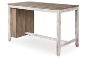 Skempton Two-tone Counter Height Dining Table and 6 Barstools -  Ashley - Lara Furniture