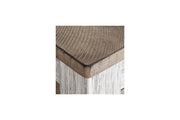 Skempton White/Light Brown Counter Height Dining Table and 4 Barstools -  Ashley - Lara Furniture