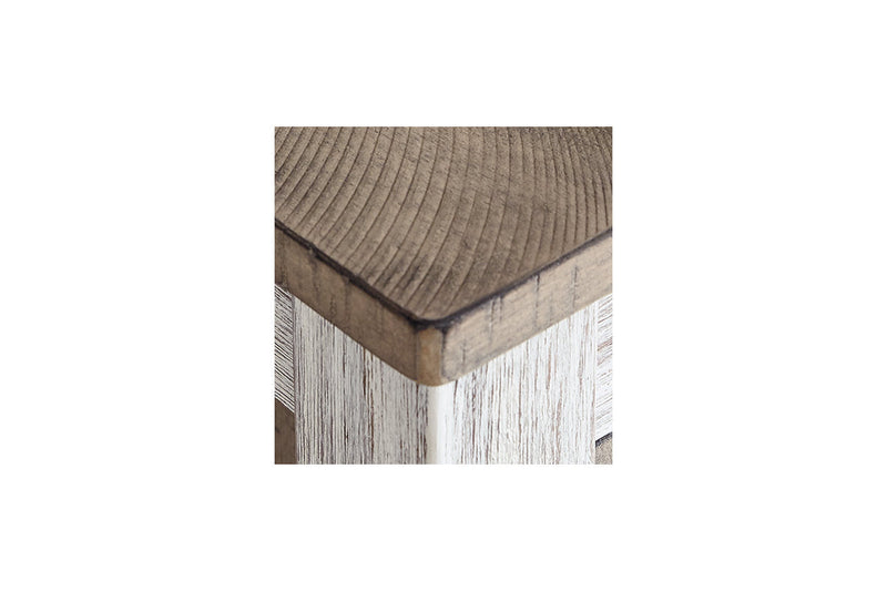 Skempton Two-tone Counter Height Dining Table and 6 Barstools -  Ashley - Lara Furniture
