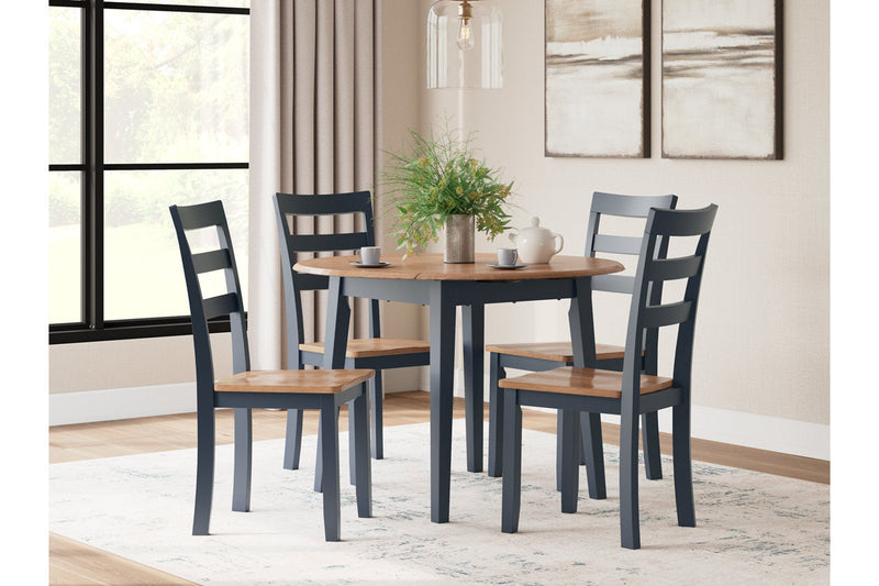 Gesthaven  Dining Table and 4 Chairs -  Ashley - Lara Furniture