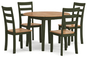 Gesthaven  Dining Table and 4 Chairs -  Ashley - Lara Furniture