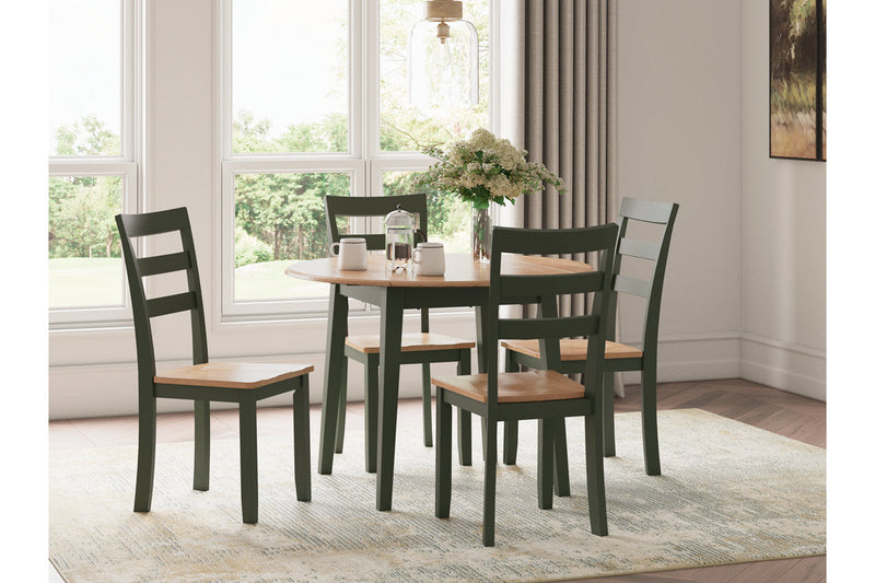 Gesthaven  Dining Table and 4 Chairs -  Ashley - Lara Furniture