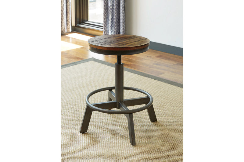 Torjin Brown/Gray Counter Height Dining Table and 2 Barstools -  Ashley - Lara Furniture
