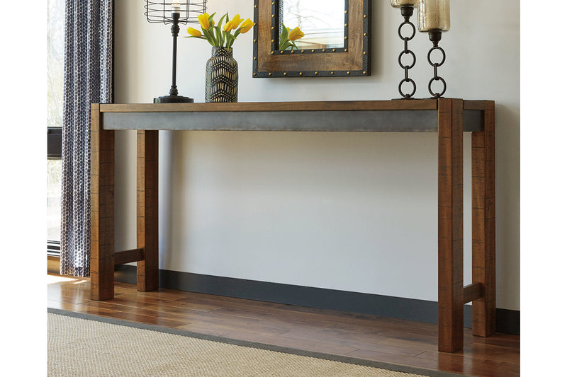 Torjin Brown/Gray Counter Height Dining Table and 2 Barstools -  Ashley - Lara Furniture