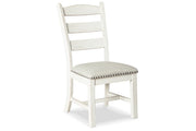 Valebeck Beige/White Dining Table and 8 Chairs -  Ashley - Lara Furniture