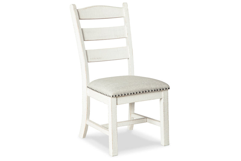 Valebeck Beige/White Dining Table and 8 Chairs -  Ashley - Lara Furniture