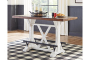 Valebeck Multi Counter Height Dining Table, 4 Barstools and Server -  Ashley - Lara Furniture