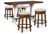 Valebeck Multi Counter Height Table and 4 Stools -  Ashley - Lara Furniture