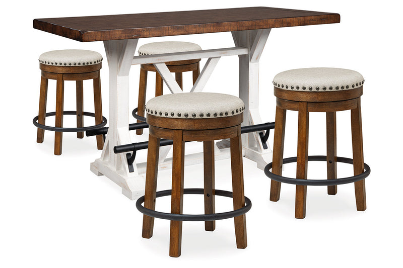 Valebeck Multi Counter Height Table and 4 Stools -  Ashley - Lara Furniture