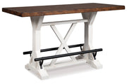 Valebeck Multi Counter Height Dining Table, 4 Barstools and Server -  Ashley - Lara Furniture