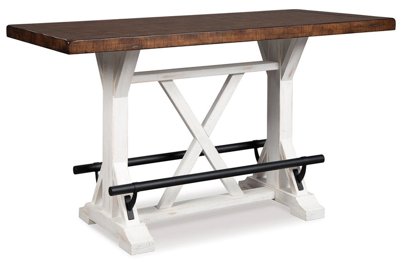 Valebeck Multi Counter Height Dining Table, 4 Barstools and Server -  Ashley - Lara Furniture