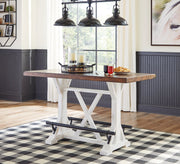 Valebeck Counter Height Dining Table and 4 Barstools from Ashley - Lara Furniture