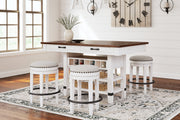 Valebeck Multi Counter Height Dining Table and 4 Barstools -  Ashley - Lara Furniture