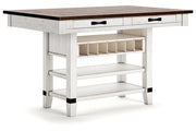 Valebeck Multi Counter Height Dining Table and 4 Barstools -  Ashley - Lara Furniture