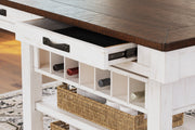 Valebeck Multi Counter Height Dining Table and 4 Barstools -  Ashley - Lara Furniture