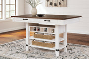 Valebeck Multi Counter Height Dining Table and 4 Barstools -  Ashley - Lara Furniture