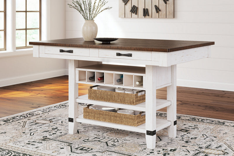 Valebeck Multi Counter Height Dining Table and 4 Barstools -  Ashley - Lara Furniture