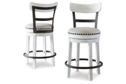 Valebeck Multi Counter Height Dining Table, 4 Barstools and Server -  Ashley - Lara Furniture