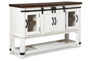 Valebeck Multi Counter Height Dining Table, 4 Barstools and Server -  Ashley - Lara Furniture