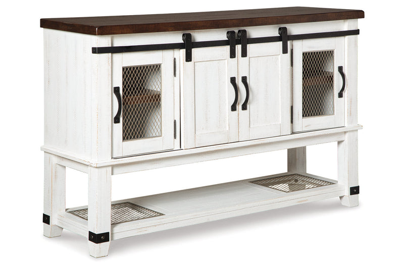 Valebeck Multi Counter Height Dining Table, 4 Barstools and Server -  Ashley - Lara Furniture