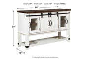Valebeck Multi Counter Height Dining Table, 4 Barstools and Server -  Ashley - Lara Furniture