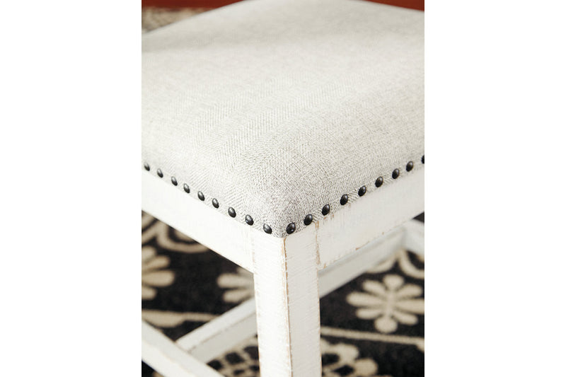 Valebeck Beige/White Dining Table and 8 Chairs -  Ashley - Lara Furniture