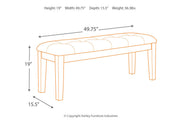 Ralene Medium Brown Dining Table and 2 Chairs and Bench -  Ashley - Lara Furniture