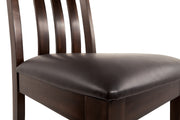 Haddigan Dining Table and 4 Chairs in Dark Brown from Ashley - Lara Furniture