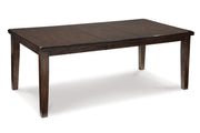 Haddigan Dark Brown Dining Table and 8 Chairs -  Ashley - Lara Furniture