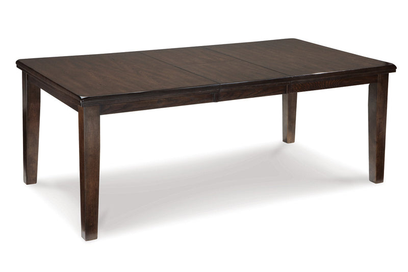 Haddigan Dark Brown Dining Table and 8 Chairs -  Ashley - Lara Furniture