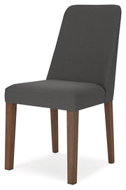 Lyncott Extension Dining Table and 4 Charcoal/Brown Chairs from Ashley - Lara Furniture