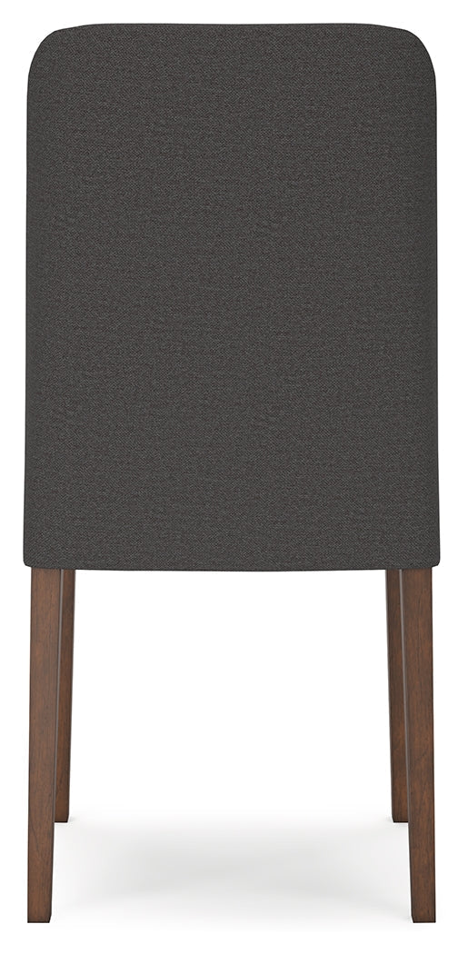 Lyncott Extension Dining Table and 4 Charcoal/Brown Chairs from Ashley - Lara Furniture