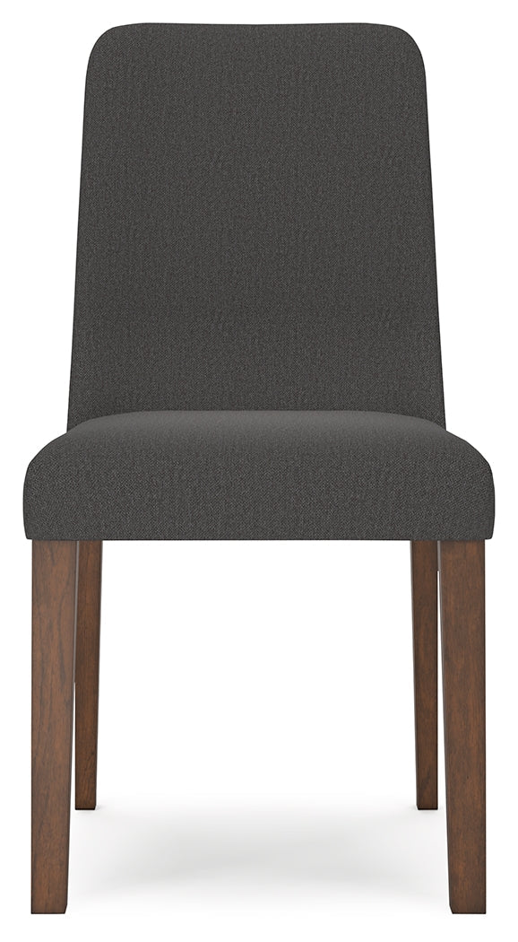 Lyncott Extension Dining Table and 4 Charcoal/Brown Chairs from Ashley - Lara Furniture
