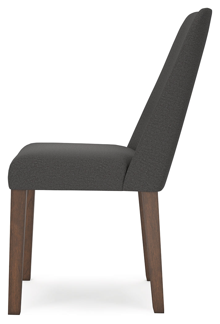 Lyncott Extension Dining Table and 4 Charcoal/Brown Chairs from Ashley - Lara Furniture