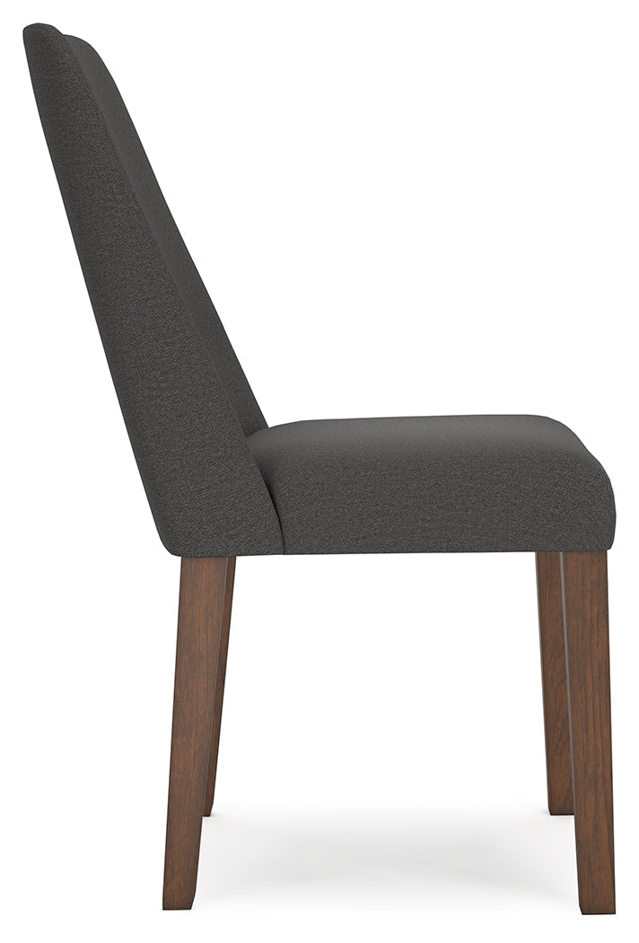 Lyncott Extension Dining Table and 4 Charcoal/Brown Chairs from Ashley - Lara Furniture