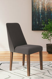 Lyncott Extension Dining Table and 4 Charcoal/Brown Chairs from Ashley - Lara Furniture