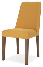 Lyncott Mustard/Brown Dining Table and 4 Chairs from Ashley - Lara Furniture