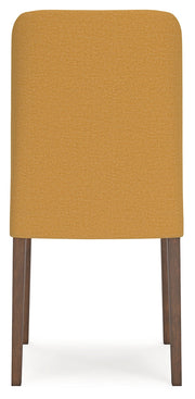 Lyncott Mustard/Brown Dining Table and 4 Chairs from Ashley - Lara Furniture