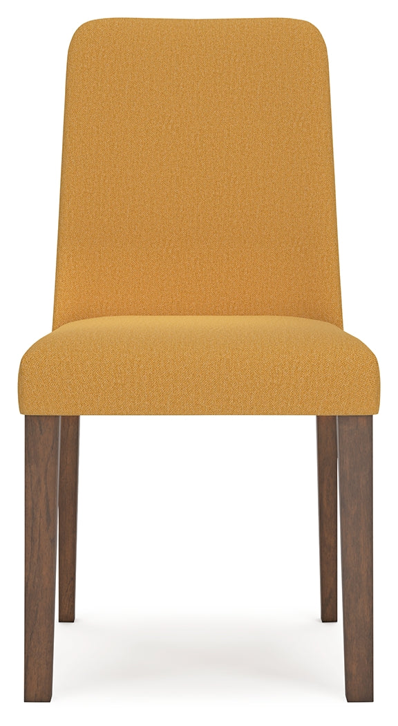 Lyncott Mustard/Brown Dining Table and 4 Chairs from Ashley - Lara Furniture