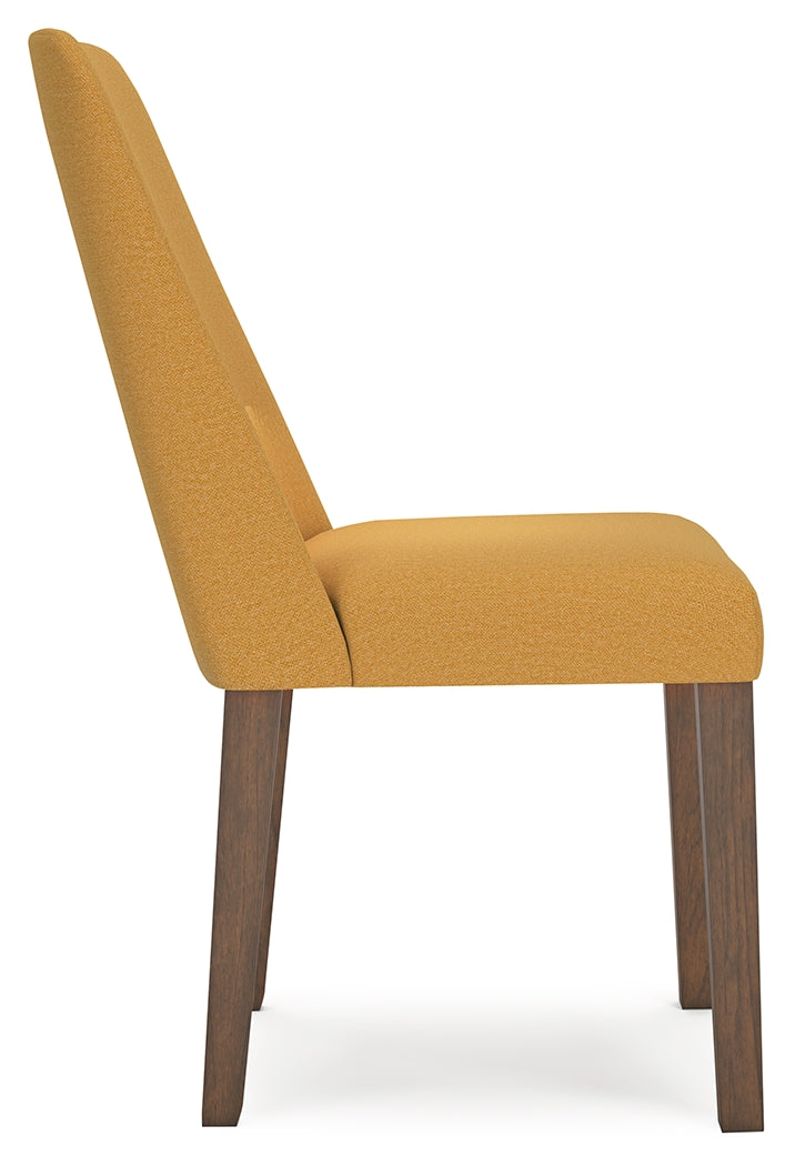 Lyncott Mustard/Brown Dining Table and 4 Chairs from Ashley - Lara Furniture