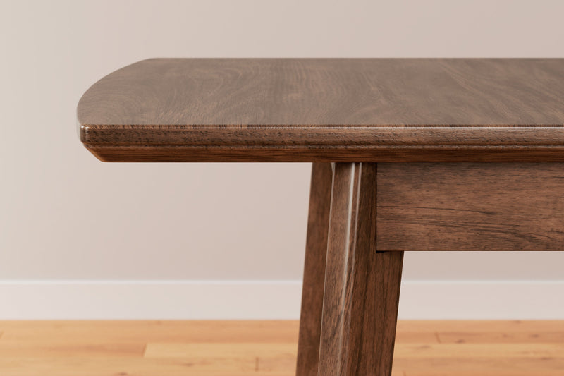 Lyncott Mustard/Brown Dining Table and 4 Chairs from Ashley - Lara Furniture