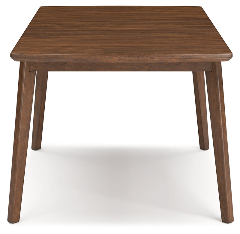 Lyncott Mustard/Brown Dining Table and 4 Chairs from Ashley - Lara Furniture