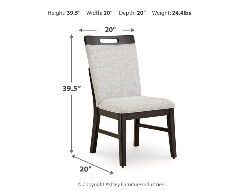 Neymorton Dining Table and 10 Chairs in Dark Grayish Brown from Ashley - Lara Furniture