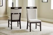 Neymorton Dining Table and 10 Chairs in Dark Grayish Brown from Ashley - Lara Furniture